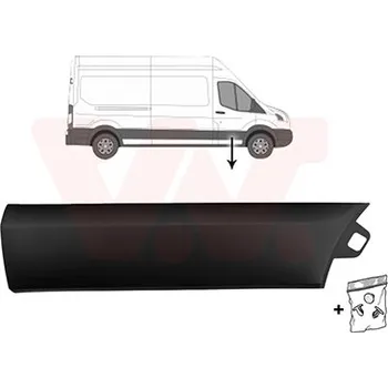 Lišta karosérie Ozdobná / ochranná lišta, dveře VAN WEZEL 1992404