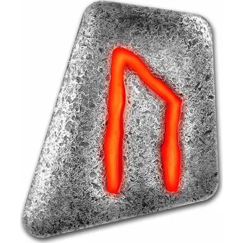 Stříbrná runa 1 oz Uruz Germania Mint Fluorescenční