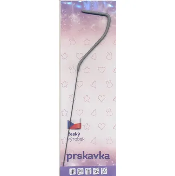 Dortová svíčka Drutep Prskavka stříbrná - číslo 7