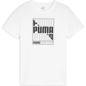 Chlapecké oblečení Tričko Puma White Graphic 1110797 13 (XL)