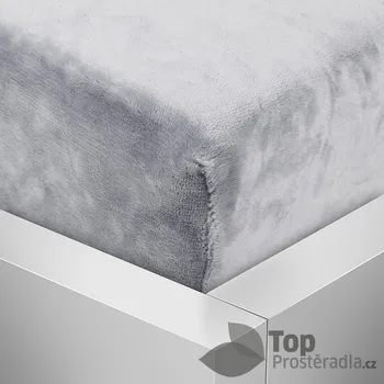 Prostěradlo Mikroplyšové prostěradlo 220x200 Elegance - Světle šedá