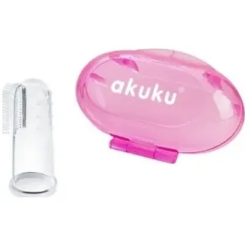 teploměr do vody pro miminko AKUKU A0265 SILIKONOVÝ KARTÁČ RŮŽOVÝ