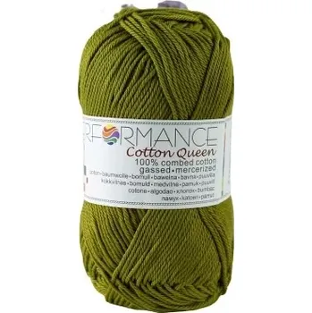 Příze Performance Bavlněná příze Cotton Queen 01520 - zelená 50g 125m