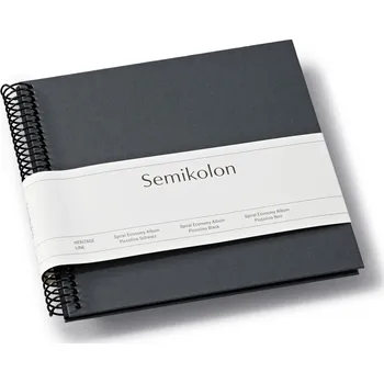 Semikolon, Album na fotografie Uni Economy malý tmavě šedý s černými listy - Formadore