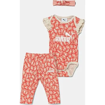 Kojenecká souprava Dětská bavlněná souprava Puma MINICATS ESS ANIMAL Newborn 3-Piece Set 686291 růžová 38X, vel. 80