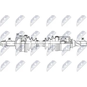 Hnací hřídel - poloosa NTY NPW-RE-238