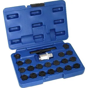 Auto-moto ASTA A-80040 Hlavice na bezpečnostní šrouby kol BMW 1/2", sada 22 ks -