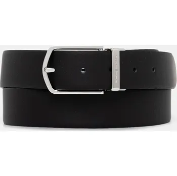 Opasek Oboustranný kožený pásek Tommy Hilfiger AM0AM13762 černá 99X, vel. 105