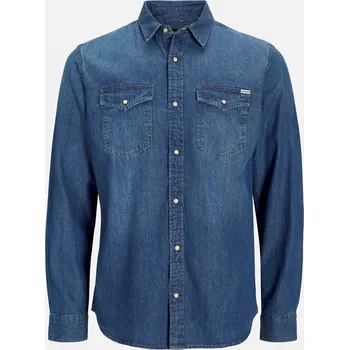Košile Jack and Jones Mid Blue Denim 1193499 2XL