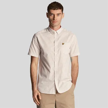 Pánská košile Košile Lyle and Scott White 1208035 L