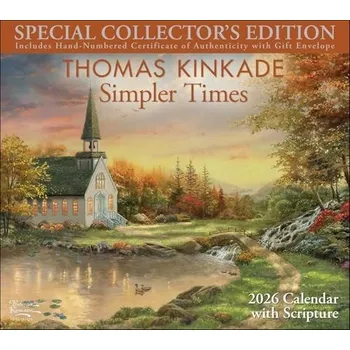 Kniha Thomas Kinkade Collectors Scripture Edition 2026 Deluxe Wall Calendar + Print - Kinkade, Thomas