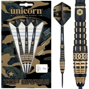 Šipky Steel Tip Unicorn Top Brass 4 20 g