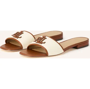 Dámská obuv Lauren Ralph Lauren Dámské Pantofle Everley, hnědá / krémová, 39