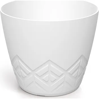Zahrada Květináč 15,8cm bílý plastový DARE160-S449 ARECO PROSPERPLAST