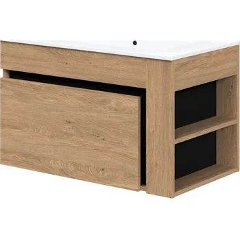 Policová skříň HALMAR Duesa 1S 80 cm Dub Zlatý