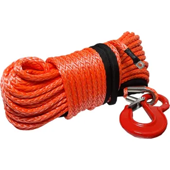Dragon Winch Syntetické lano pro naviják 10 mm 24m s hákem, nosnost 10 T