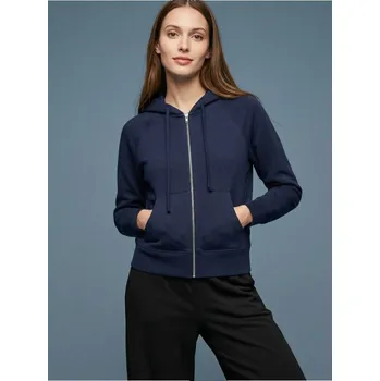 Pánská mikina Sinsay - Mikina na zip s kapucí - námořnická modrá - 2302B-59X - 2302B-59X-XXS