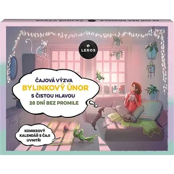 Čaj Leros Čajová výzva Bylinkový únor s čistou hlavou 29x 49 g