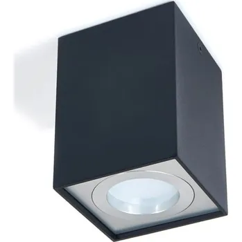 BERGE Přisazené LED svítidlo - GU10 - černá a stříbrná