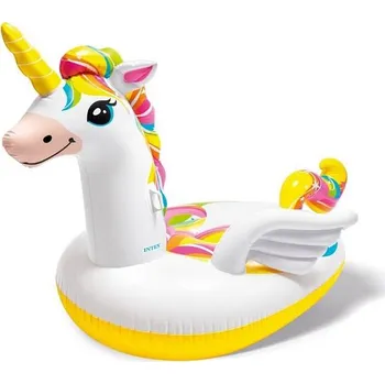 Intex Nafukovací zvířátko INTEX jednorožec RIDE ON - bílá
