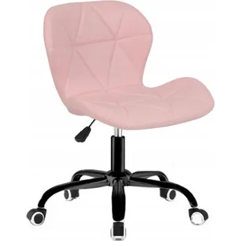 Ergonomická kancelářská otočná židle - ekokůže Růžová