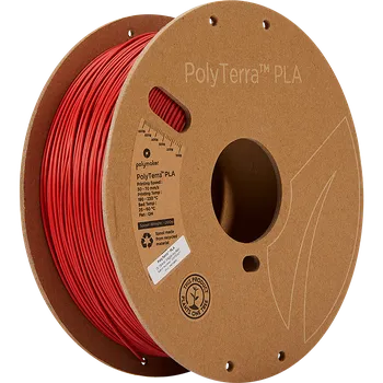 Filament Polymaker PolyTerra PLA 1.75mm 1kg | Červená - Army Red