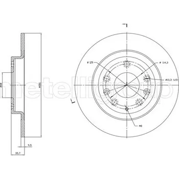 Brzdový kotouč Brzdový kotouč METELLI 23-1831C
