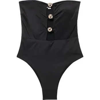 Body Best Fashion Dámské přiléhavé body s odhalenými rameny Velikost: M, Barva (Varianta): Černá