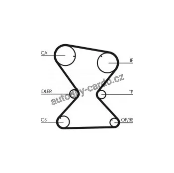 Rozvod motoru Sada rozvodového řemene CONTINENTAL CTAM CT842K1