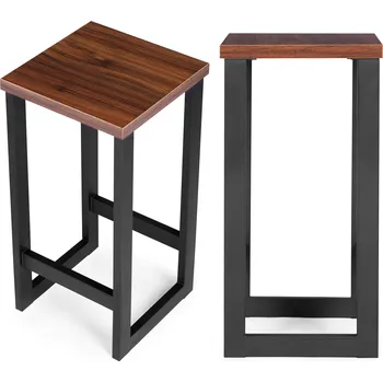 ModernHome kovová barová židle s MDF sedákem PJJBS0025