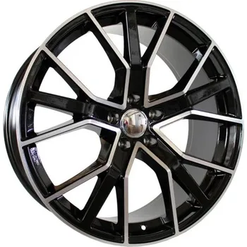 Disk Alu kola Racing Line B5131, 19x8.5 5x112 ET40, černá + leštění (zátěžová)