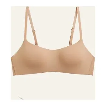 Best Fashion Dámský bezešvý bandeau top s lehkou oporou Velikost: L, Barva (Varianta): Béžová, Velikost košíčků: ONE SIZE