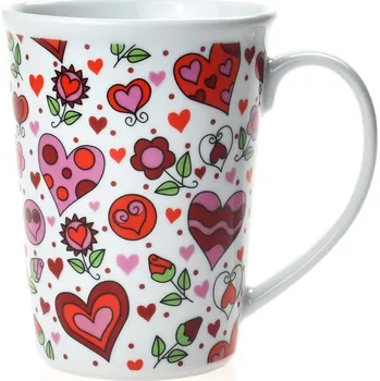 Český porcelán, Dubí Hrnek Erin 420 ml veselá srdíčka