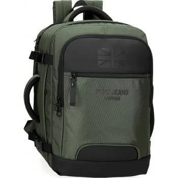Školní batoh Cestovní batoh Pepe Jeans Bromley khaki - kabinový, s USB portem, 7062842