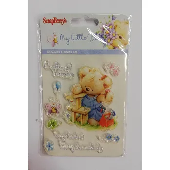 Dětské razítko Razítko transparentní - 10 x 11 cm - Můj malý medvídek kutil