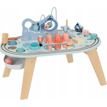 Dřevěná hračka Lupilu Dřevěný Motorický Stolek 1+ Vzdělávací senzorická hračka XXL