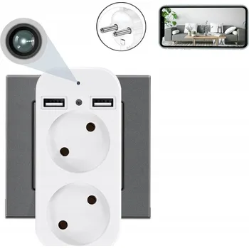 Kamera skrytá v prodlužovacím kabelu Onshop Full HD Wi-Fi s USB