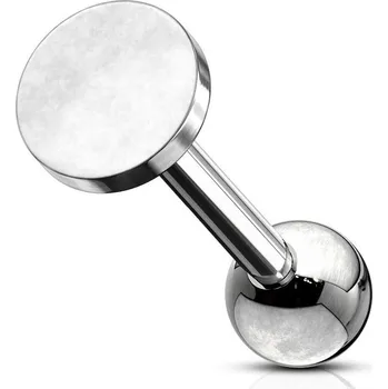 Piercing Cartilage piercing do ucha placička (ocelová, 5 mm, 1,2 x 6 mm)