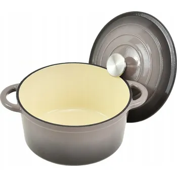 Hrnec HRNEC HRNEC 5,9L SMALTOVANÝ S POKLICÍ ČERVENÝ INDUKCE TROUBA 28CM