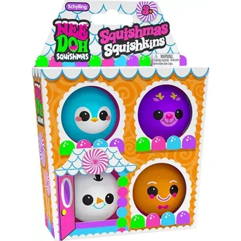 Cestovní hra Schylling NeeDoh Sada vánočních mačkacích míčku