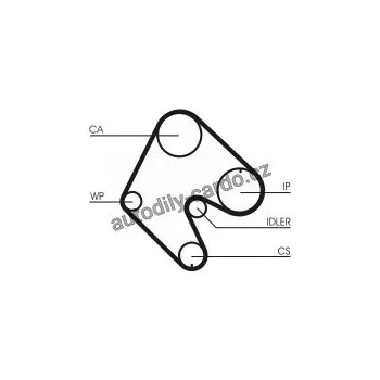 Rozvod motoru Sada rozvodového řemene s vodní pumpou CONTINENTAL CTAM CT540WP1
