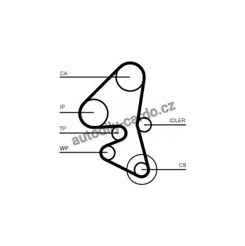 Rozvod motoru Sada rozvodového řemene s vodní pumpou CONTINENTAL CTAM CT1162WP2