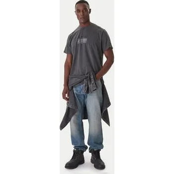 Pánské tričko G-Star Raw T-Shirt Multi Logo D26049-C756 Modrá Loose Fit XXL