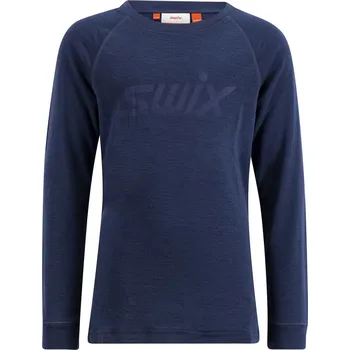 Juniorské funkční triko Swix RaceX Merino Long Sleeve Jr velikost - textil 146/1