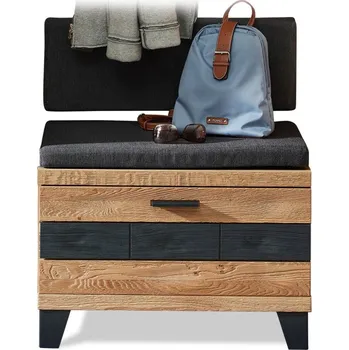 Botník Dřevěná lavice do předsíně Jennifer částečně divoký dub