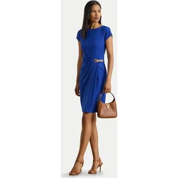 Dámská móda LAUREN RALPH LAUREN Koktejlové šaty 200P03763002 Modrá Slim Fit 14
