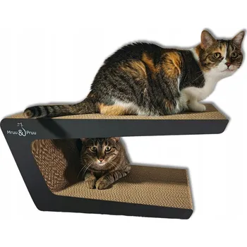 Nízké škrabadlo, pelíšek, škrabací podložky Mruu&Pruu do 60 cm