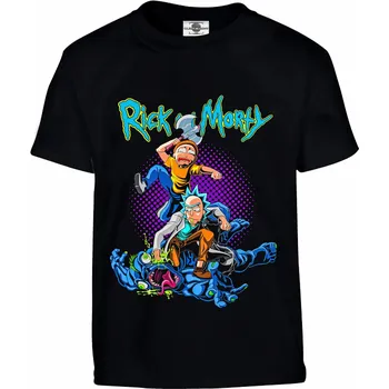 Chlapecké tričko Tričko Rick & Morty | Alien Druh: Dětské, Barva: Černá, Velikost: 110-XS