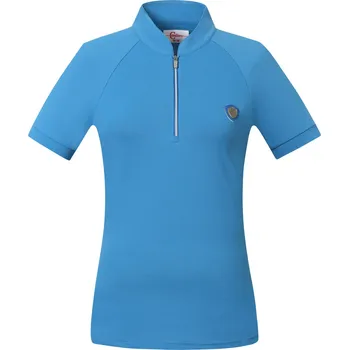 Tričko se stojáčkem Covalliero S/S 2022, modrá velikost L