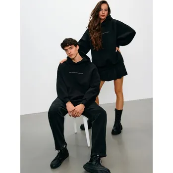 Pánská móda Sinsay - Mikina s kapucí - černá - 935EU-99X - 935EU-99X-XS